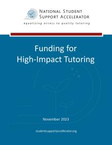 Funding for High-Impact Tutoring