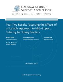 Year Two Results Assessing the Effects of a Scalable Approach to High-Impact Tutoring for Young Readers